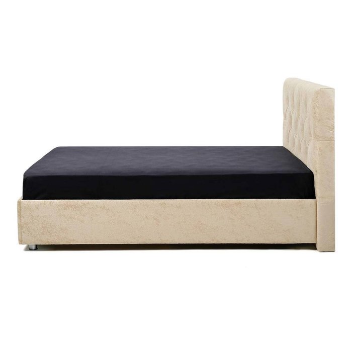 Кровать Монблан Beauty с подъемным механизмом бежевого цвета 140х200 - лучшие Кровати для спальни в INMYROOM
