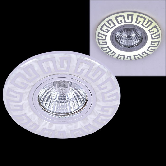 Встраиваемый светильник 09504-9.0-001MN MR16+LED3W WH/CR (полимер, цвет белый) Встраиваемый светильник 09504-9.0-001MN MR16+LED3W WH/CR (полимер, цвет белый)