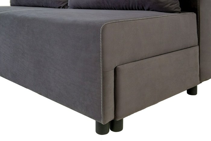 Диван-кровать Аполлон графитового цвета - купить Прямые диваны по цене 32628.0