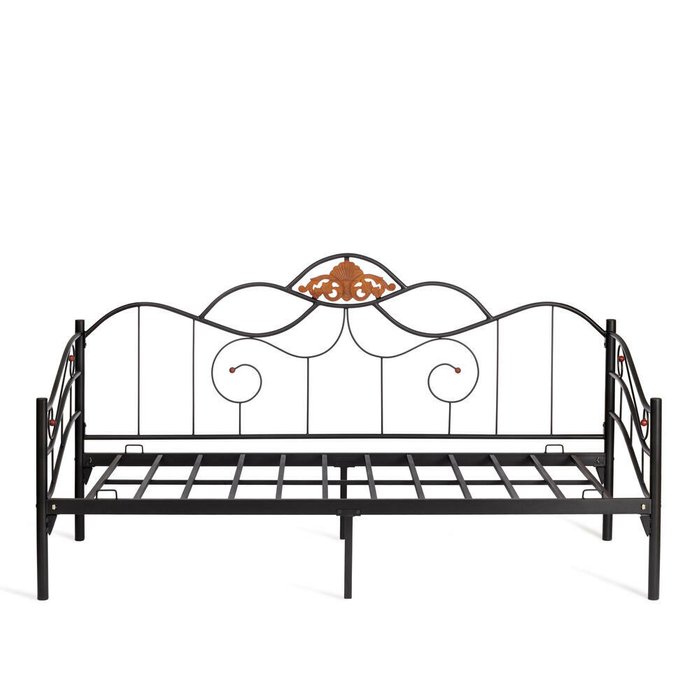 Кровать Federica 90х200 черного цвета - лучшие Кровати для спальни в INMYROOM