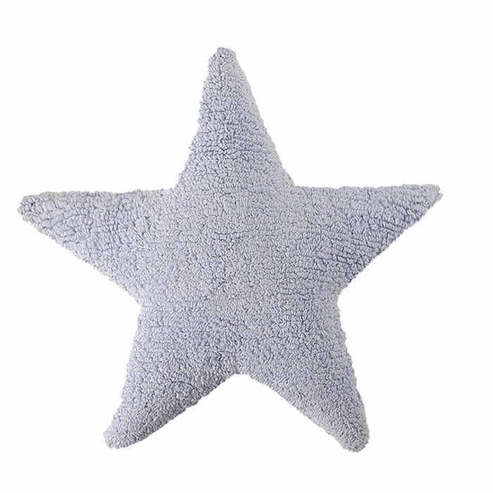 Подушка Звезда Star 50х50 голубого цвета