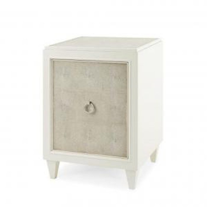 Тумба TAYLOR NIGHTSTAND / CREAM LACQUER AND SHAGREEN
