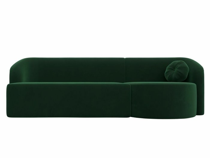 Диван Лига 027 зеленого цвета угол правый - купить Прямые диваны по цене 45999.0