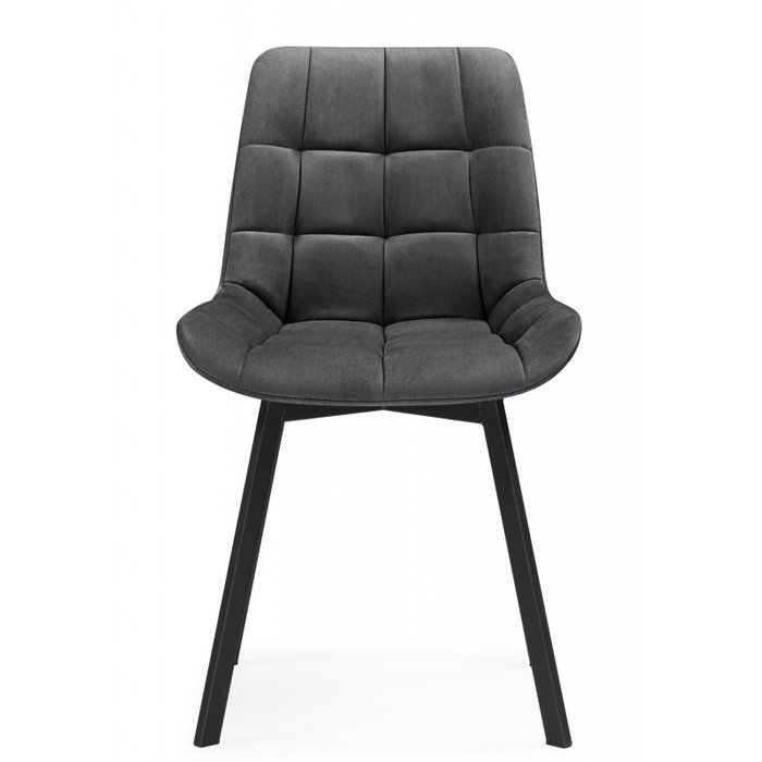 Обеденный стул Челси темно-серого цвета вращающийся - лучшие Обеденные стулья в INMYROOM