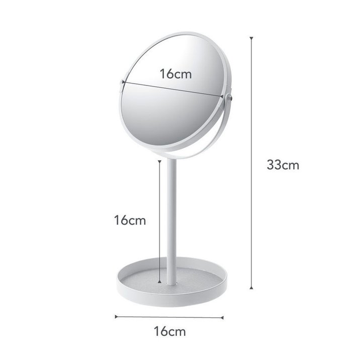 Настольное зеркало Tower белого цвета - купить Настольные зеркала по цене 4792.0