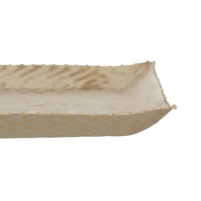 Поднос Бежевый Позолоченный 30 x 30 x 2 cm - купить Подносы по цене 3551.0