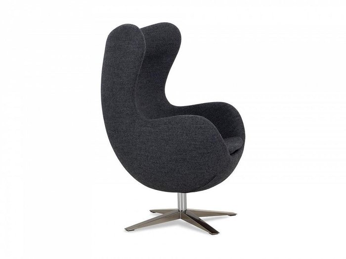 Кресло Egg серого цвета - лучшие Интерьерные кресла в INMYROOM