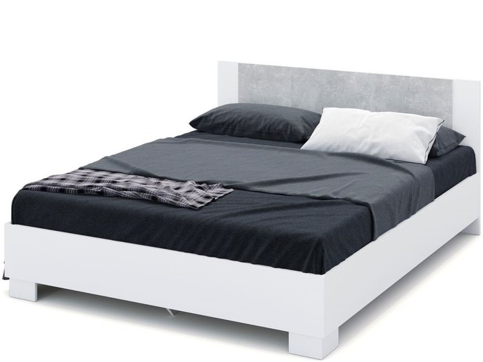 Кровать Аврора 160х200 белого цвета - купить Кровати для спальни по цене 16880.0