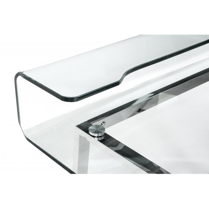 Письменный стол Kristal из металла и стекла  - купить Письменные столы по цене 21300.0