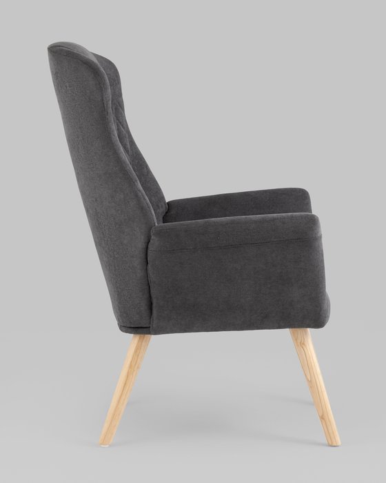Кресло Парлор графитового цвета - лучшие Интерьерные кресла в INMYROOM