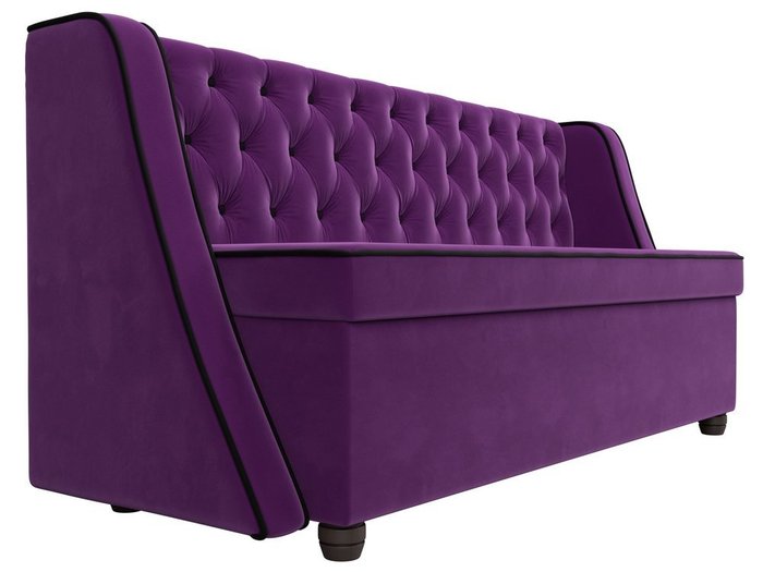 Кухонный прямой диван Лофт фиолетового цвета - лучшие Прямые диваны в INMYROOM