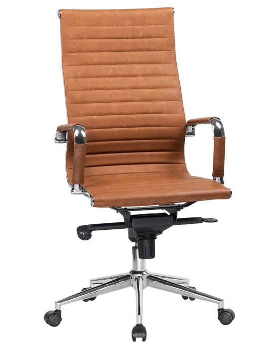 Офисное кресло для руководителей Clark светло-коричневого цвета