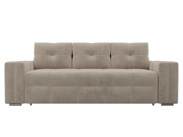 Прямой диван-кровать Леос бежевого цвета - купить Прямые диваны по цене 38490.0