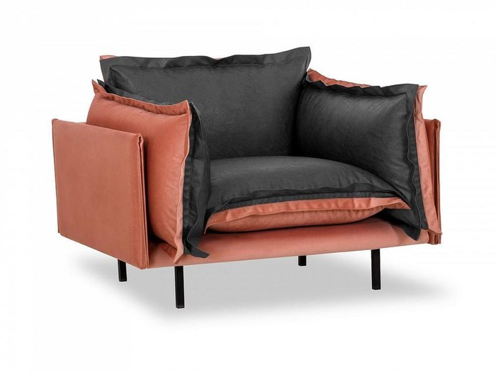 Кресло Barcelona кораллово-серого цвета  - купить Интерьерные кресла по цене 60390.0