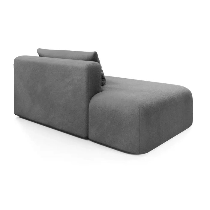 Диван Новые эмоции серого цвета банкетка слева - лучшие Прямые диваны в INMYROOM