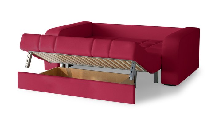 Диван-кровать Дендра красного цвета - лучшие Прямые диваны в INMYROOM