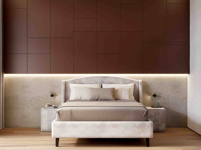 Кровать Севилья 180х200 бежевого цвета с подъемным механизмом - лучшие Кровати для спальни в INMYROOM