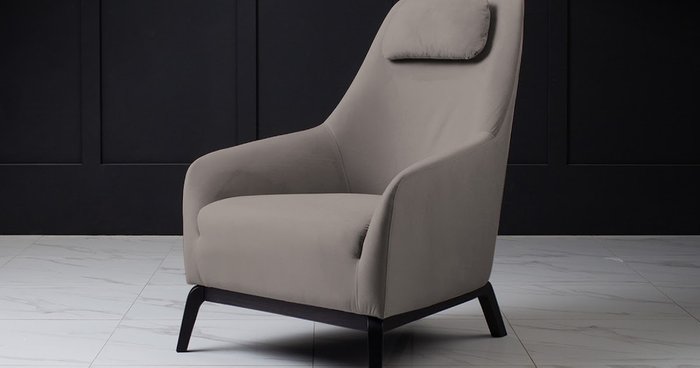 Кресло Diaval серого цвета - лучшие Интерьерные кресла в INMYROOM