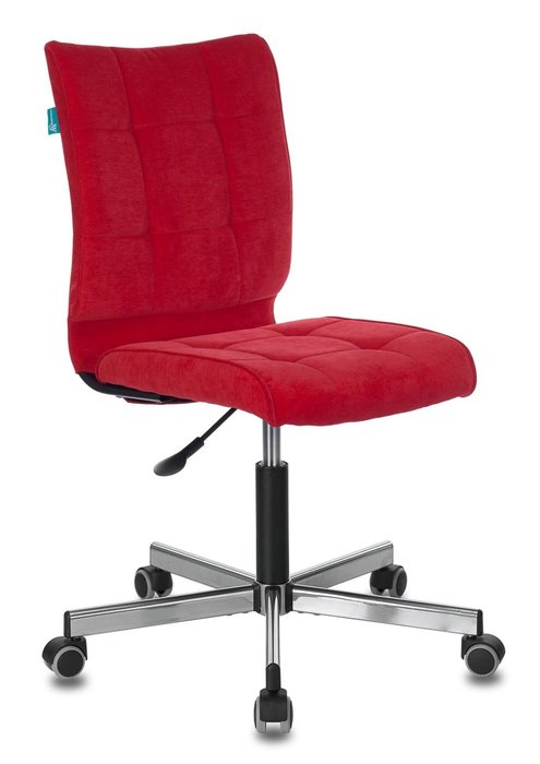 Кресло компьютерное Бюрократ красного цвета