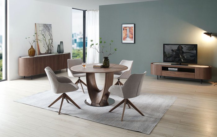 Обеденный стол Rio коричневого цвета - купить Обеденные столы по цене 146720.0