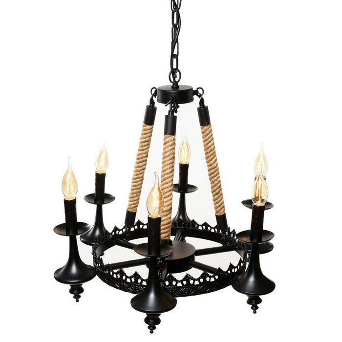 Подвесная люстра Loft IT  в виде свечей с подсвечниками  - купить Подвесные люстры по цене 18590.0