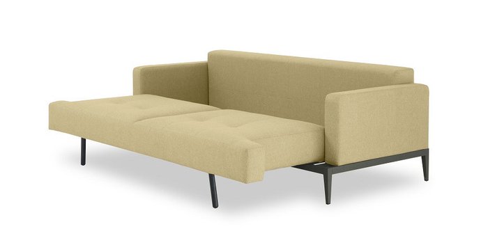 Прямой диван-кровать Бендиго Лайт бежевого цвета - лучшие Прямые диваны в INMYROOM