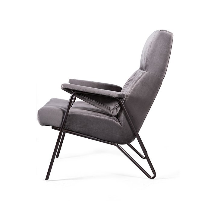 Кресло Chorio серого цвета - лучшие Интерьерные кресла в INMYROOM