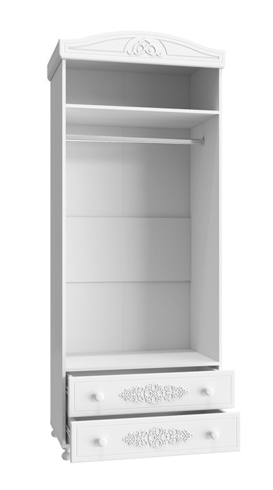 Шкаф Ассоль белого цвета - лучшие Шкафы распашные в INMYROOM