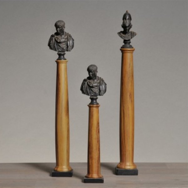 Набор из трех статуэток Ateliers C&S Davoy Grand Tour Columns - купить Фигуры и статуэтки по цене 19860.0