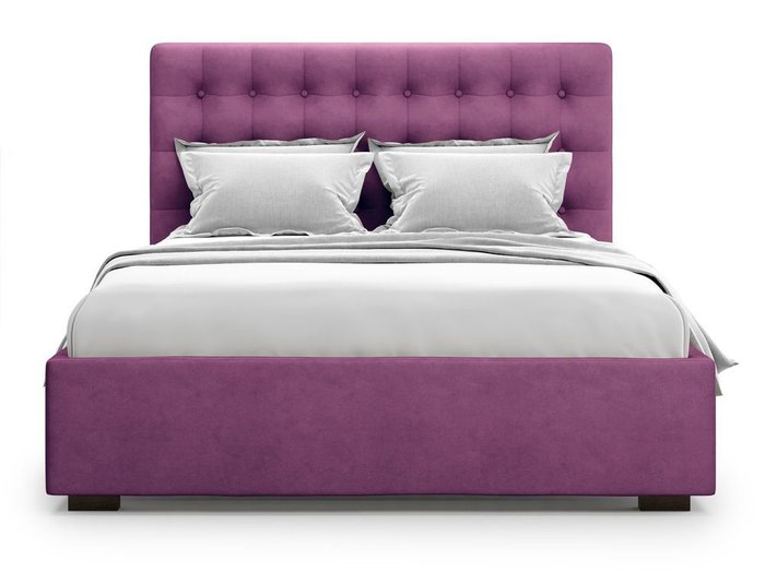Кровать с подъемным механизмом Brayers 140х200 фиолетового цвета - лучшие Кровати для спальни в INMYROOM