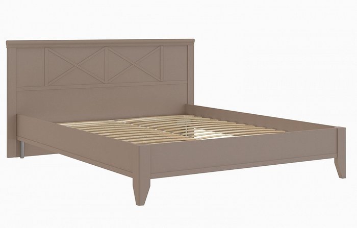 Кровать Кантри 160х200 бежевого цвета - купить Кровати для спальни по цене 48279.0