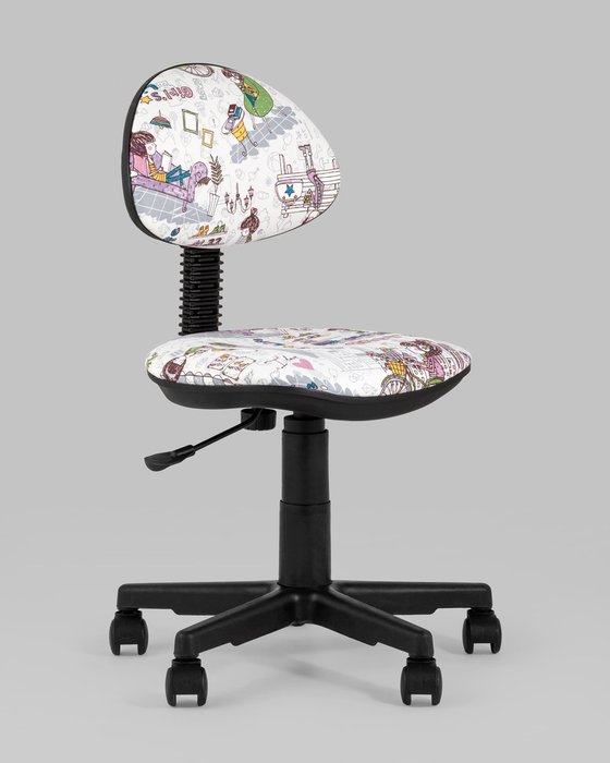 Кресло компьютерное детское Умка Girls Life бело-черного цвета - купить Офисные кресла по цене 8490.0