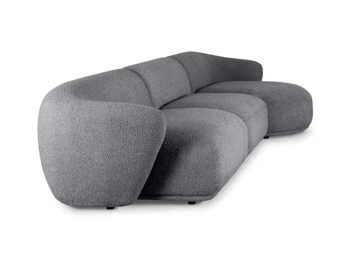 Модульный диван Fabro серого цвета - купить Прямые диваны по цене 311400.0