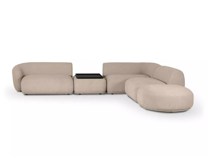 Угловой модульный диван Fabro бежевого цвета - купить Угловые диваны по цене 426600.0