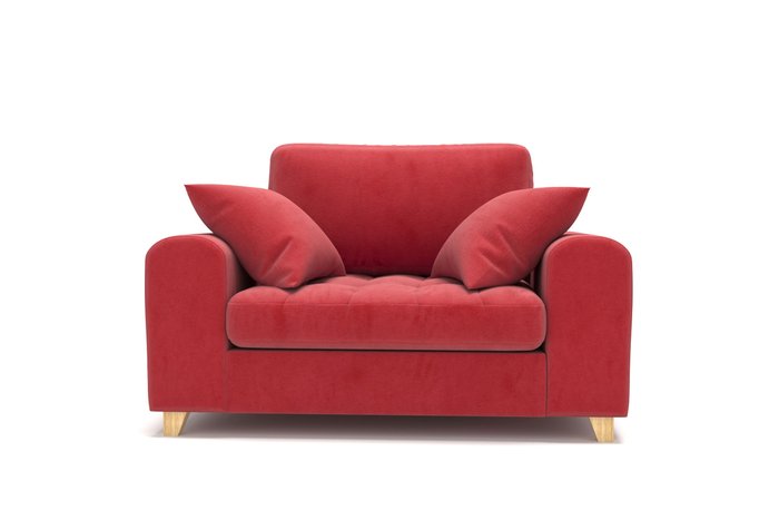  Широкое кресло Vittorio MT красное - купить Интерьерные кресла по цене 38900.0
