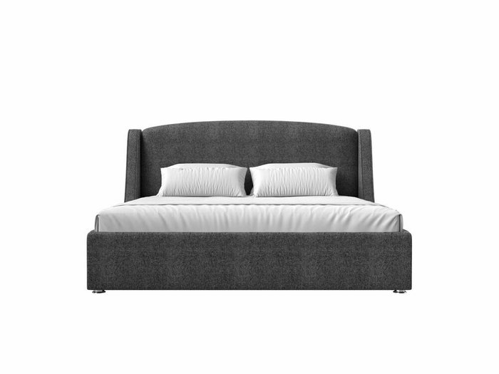 Кровать Лотос 180х200 серого цвета с подъемным механизмом - купить Кровати для спальни по цене 83999.0