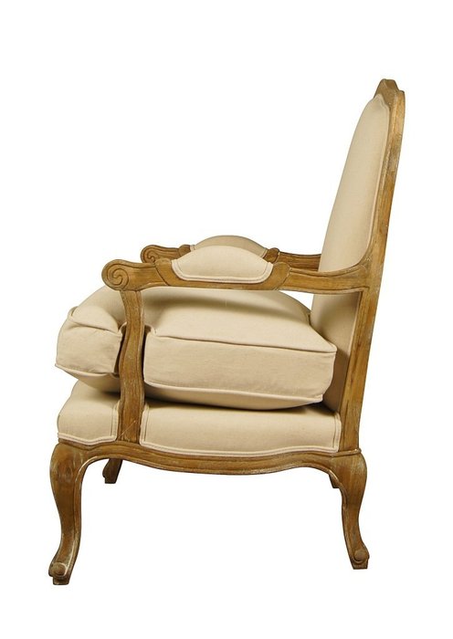 Французкое бежевое кресло для руководителя - лучшие Интерьерные кресла в INMYROOM