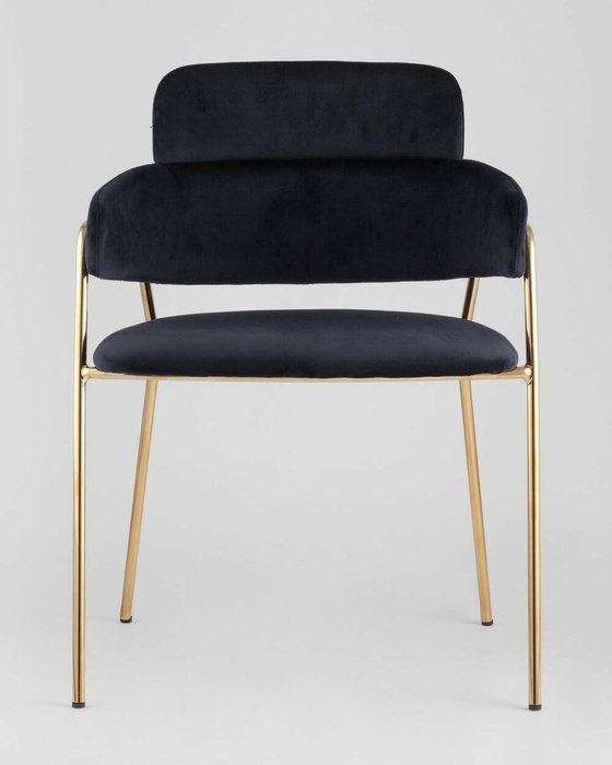Стул Полин темно-синего цвета - лучшие Обеденные стулья в INMYROOM