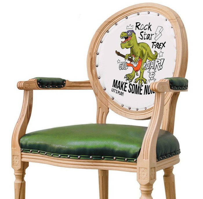Стул Дино с сидением зеленого цвета - купить Обеденные стулья по цене 28800.0
