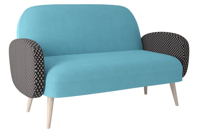 В продаже Диван Бержер голубого цвета — купить по цене 17490.0 руб в ...