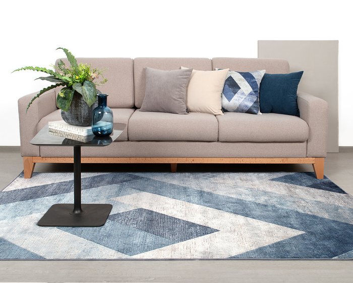 Декоративная подушка Verto синего цвета - купить Декоративные подушки по цене 1344.0