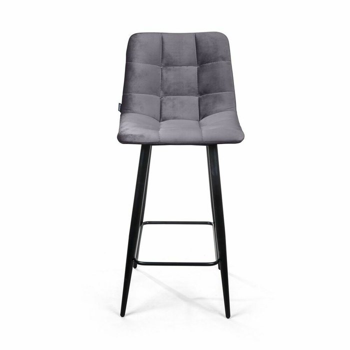 Стул полубарный Uno светло-серого цвета - купить Барные стулья по цене 7490.0