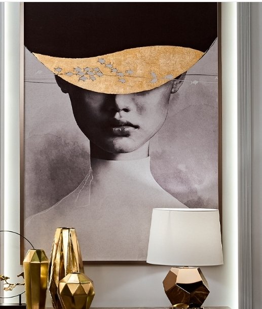 Постер Затмение-1 70х100 черно-золотого цвета - лучшие Картины в INMYROOM