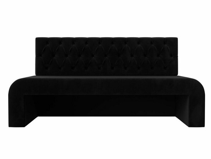 Прямой диван Кармен Люкс черного цвета - купить Прямые диваны по цене 27999.0