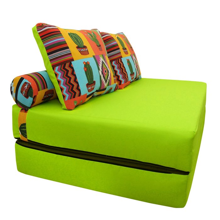 Диван-кровать с двумя подушками и валиком - купить Бескаркасная мебель по цене 31200.0
