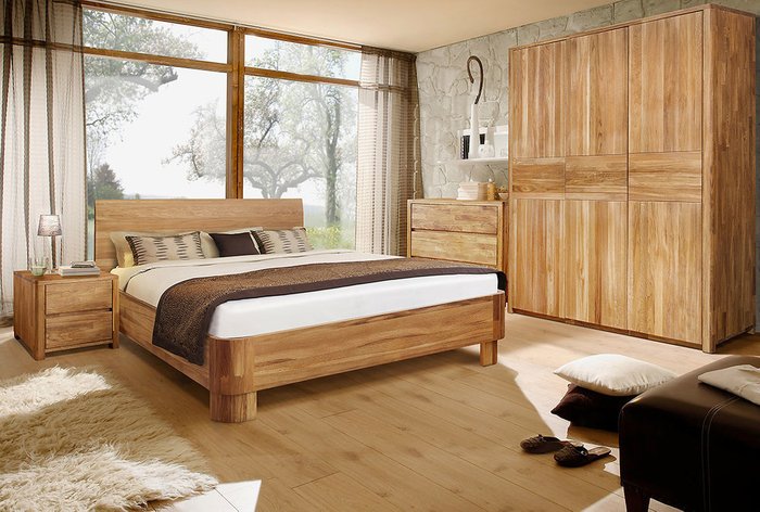 Кровать Норд 120х200 светло-коричневого цвета - лучшие Кровати для спальни в INMYROOM