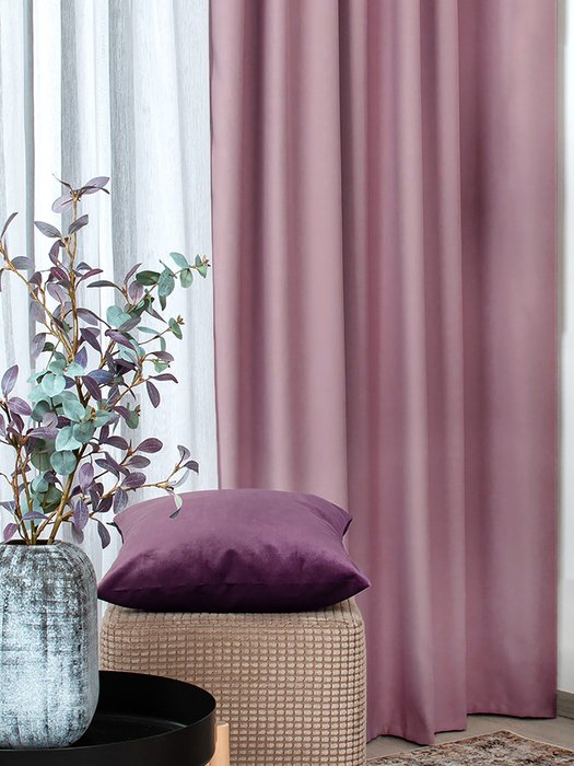 Штора Блэкаут Rose 170х270 розового цвета Штора Блэкаут Rose 170х270 розового цвета