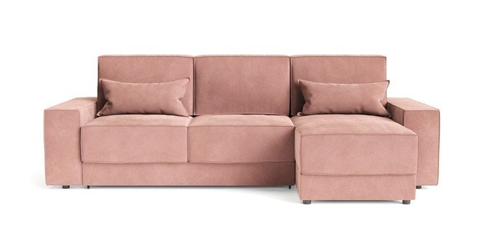 Угловой диван-кровать Модесто розового цвета