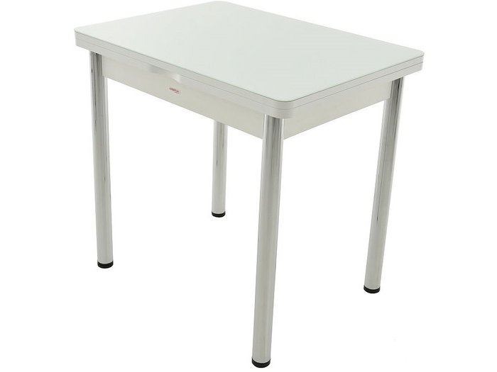 Стол Бари со стеклянной столешницей белого цвета - купить Обеденные столы по цене 12355.0