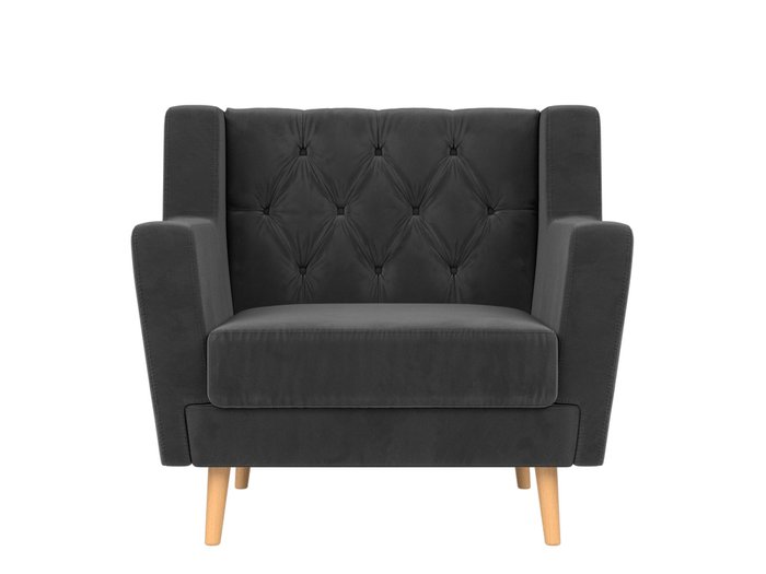 Кресло Брайтон Люкс серого цвета - купить Интерьерные кресла по цене 25999.0